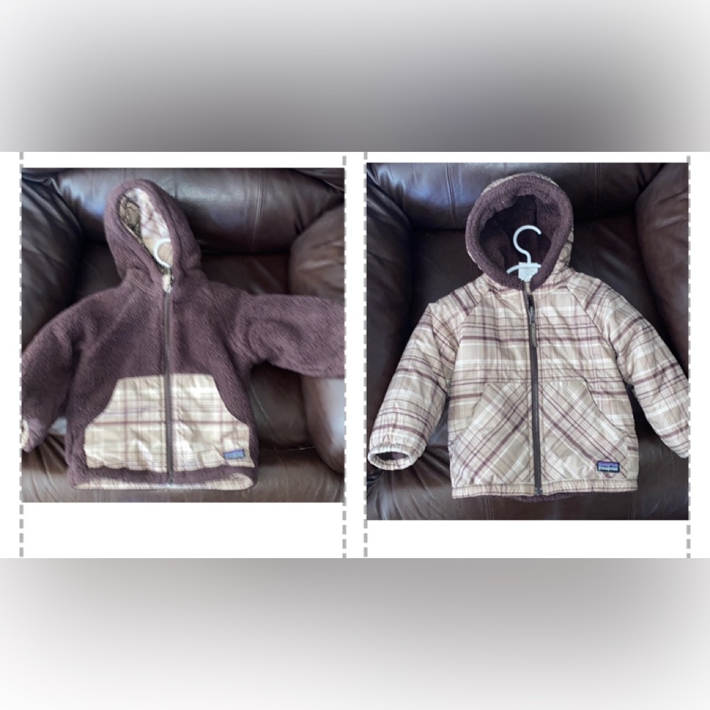 - Size: 18 months (boys) - Patagonia reversible jacket - brown